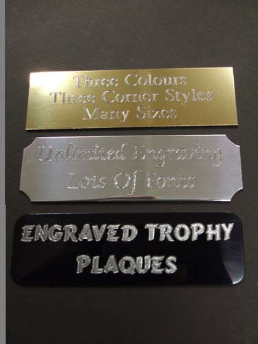 Engraved self adhesive - adhesive, trophy