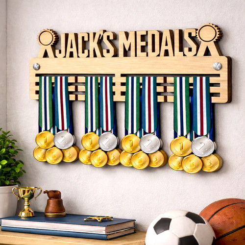 Custom name medal hanger - custom,