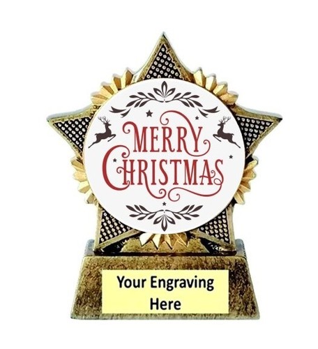 Christmas mini star trophy cup - christmas,