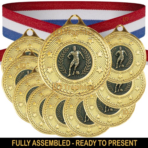 Football medals ribbons - medals, &