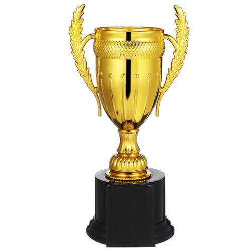 Golden plastic trophy cup - plastic,