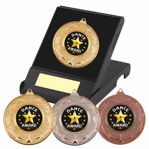Dance award medal - box, with