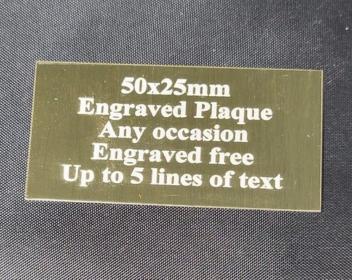 Engraved self adhesive - 1, x