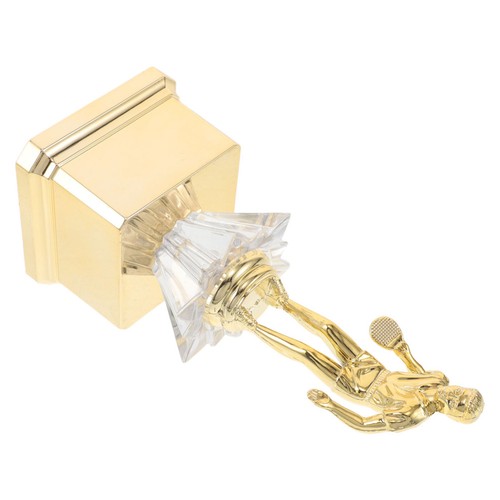 Durable golden plastic trophy - plastic,