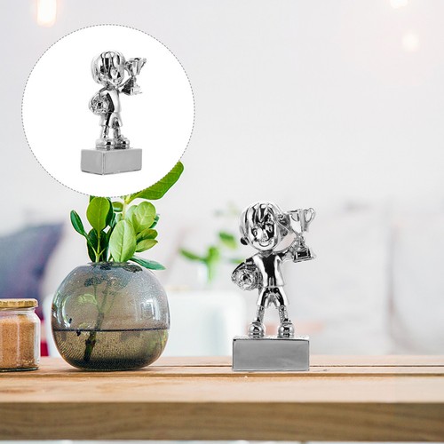 Creative silver resin soccer - silver,