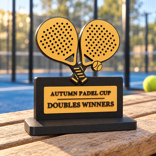 Personalised padel trophy - personalised,