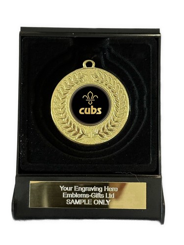Cubs award 50mm gold - award, contour