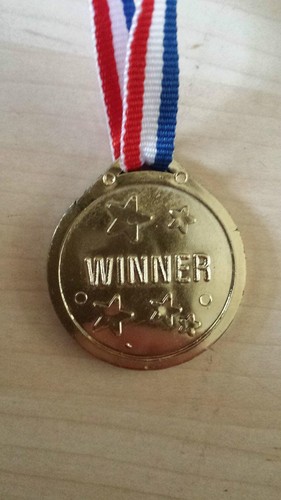 Children gold winners plastic - gold,