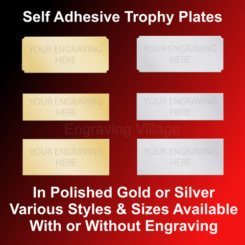 Engraved trophy plate metal - engraved, /