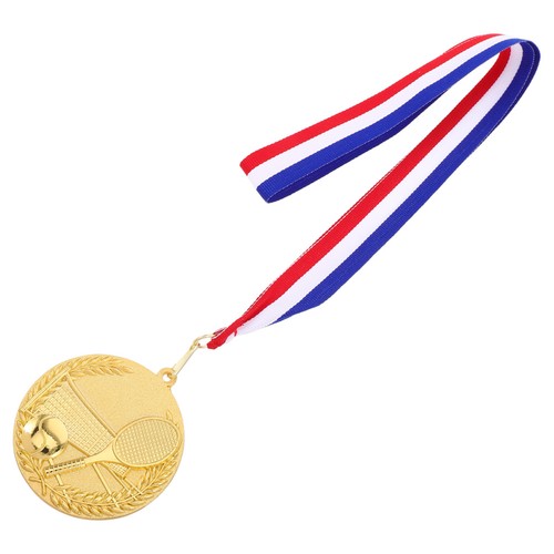 Golden tennis medal - golden, durable