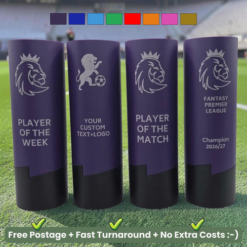 Personalised football trophy - personalised,