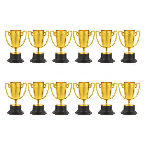 12pcs plastic mini trophy cups - 12pcs,