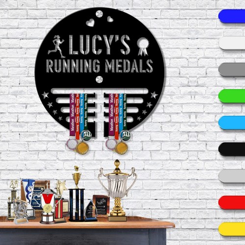 Personalised running medal - running,