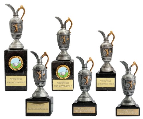 Antique silver golf cup - silver,