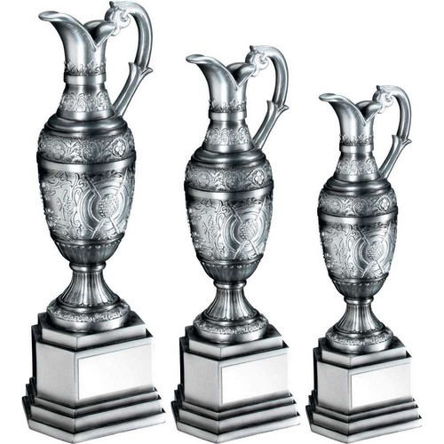 Hex golf trophy award - hex, antique