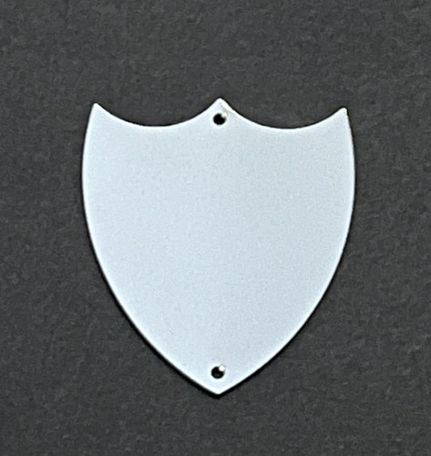 Silver side shields - silver, pins