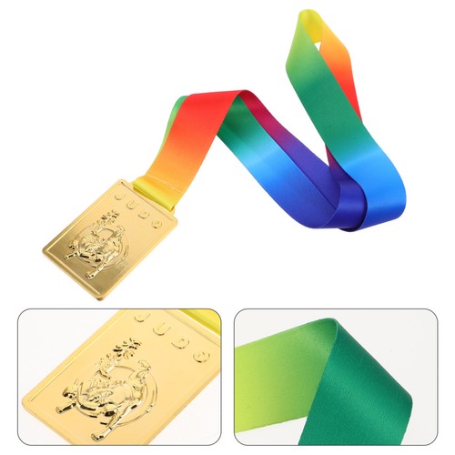 Golden award medals - golden,